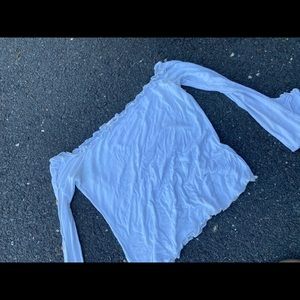 White off the shoulder top